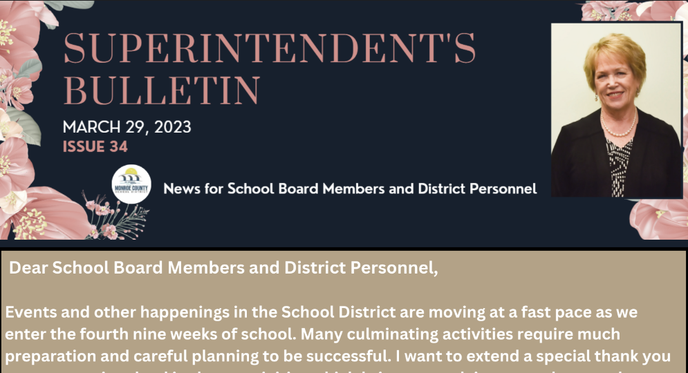  Superintendent's Bulletin - March 29th, 2023
